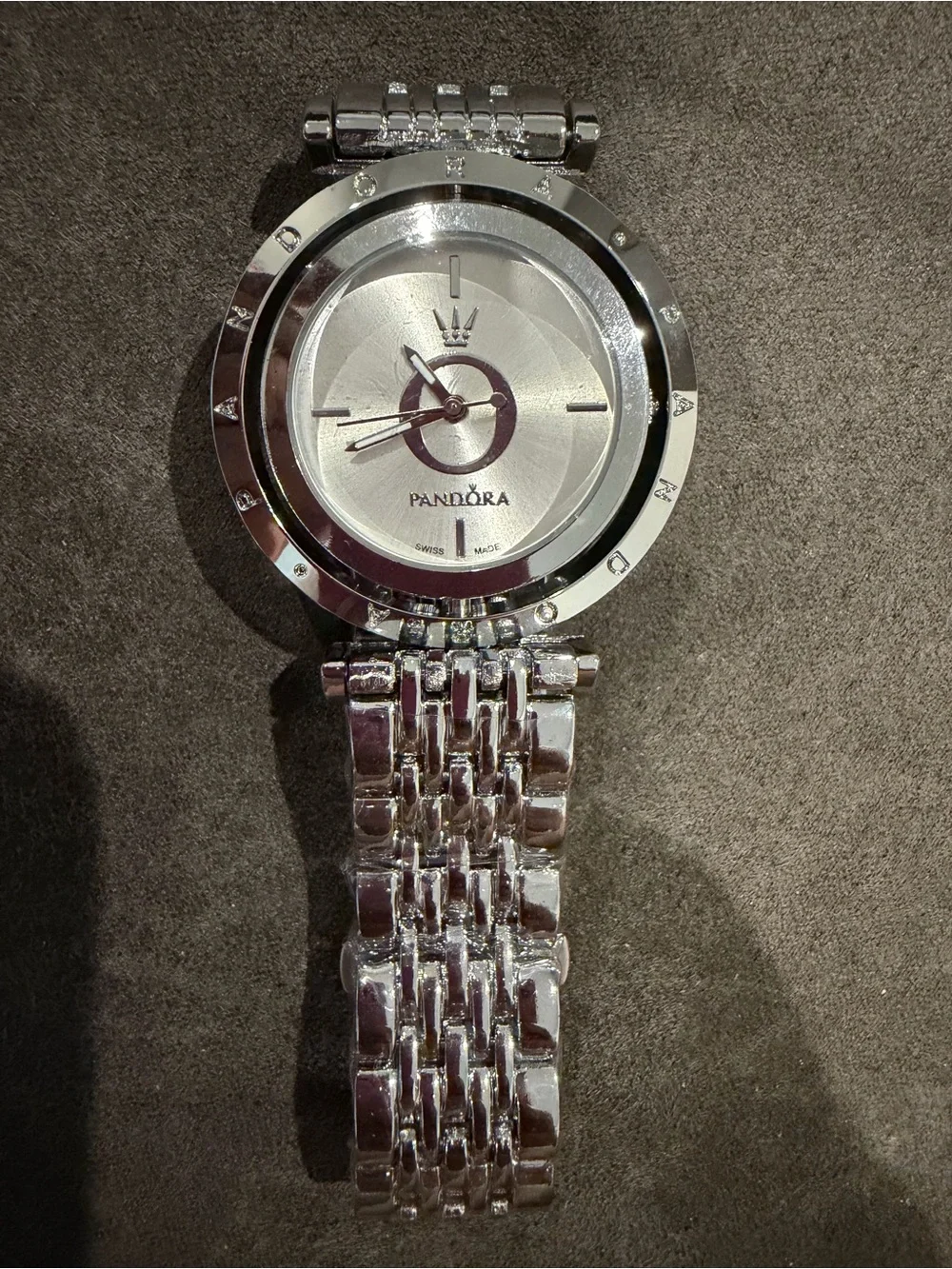 Pandora Silver Round Link Bracelet Watch